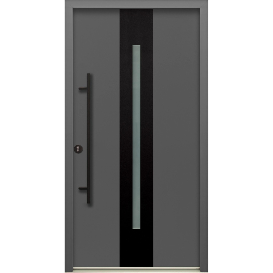 Splendoor Haustür ThermoSpace Prime Dublin in Anthrazit mit Glaseinsatz, Anschlag Links, Höhe: 210 cm, Breite: 110 cm - Bild 2