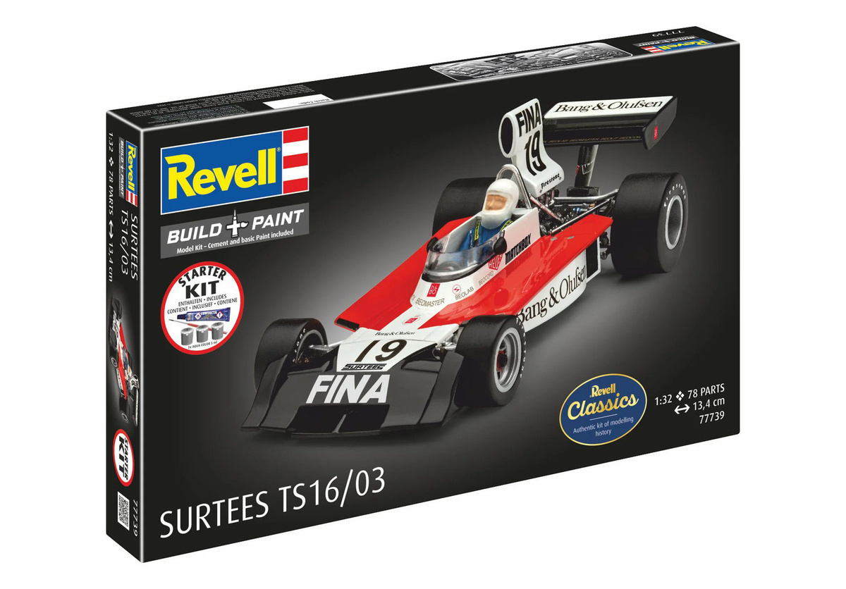 Revell Surtees TS16/03 Starter Kit Formule 1 Modell im Maßstab 1:32 - Bild 3
