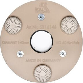 Diamant-Schleifscheibe Roll KG40 für Holz mit Grundträger, 140 mm, Beige - Bild 1