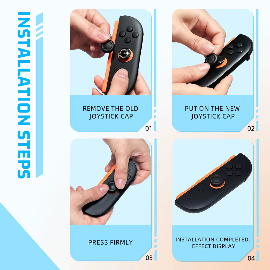Nintendo Ersatz- und Reparaturkappe für den Joystick des Switch 2 Gamepads in Schwarz - Bild 3