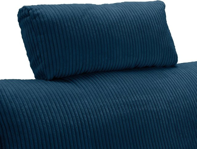 Mömax Kopfstütze Lille in Blau aus Velours - Bild 1