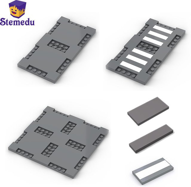 LEGO Bausteine Stadtstraßen-Grundplatte Gehweg-Basis, Zubehör - Bild 1