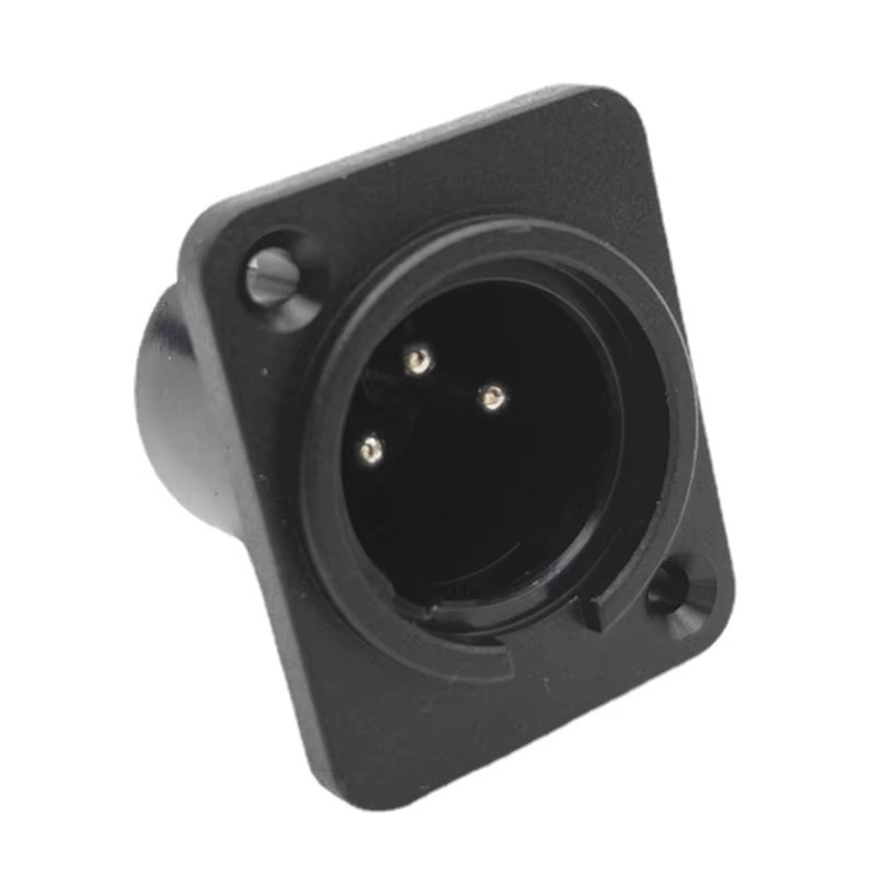 XLR-Mikrofonanschluss Adapter mit Legierungsgehäuse in Schwarz für Studiogeräte - Bild 5