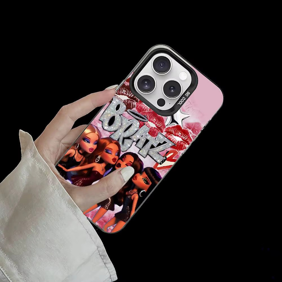 Bratz Cartoon Mode Handyhülle für Apple iPhone 11 12 13 14 15 16 17 Pro Max Plus Mini XR XS Multicolor - Bild 2