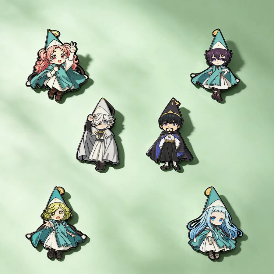 Atelier Coco Broschen, 6er-Set Hexenhüte Anime Emaille-Pins, Unisex - Bild 2