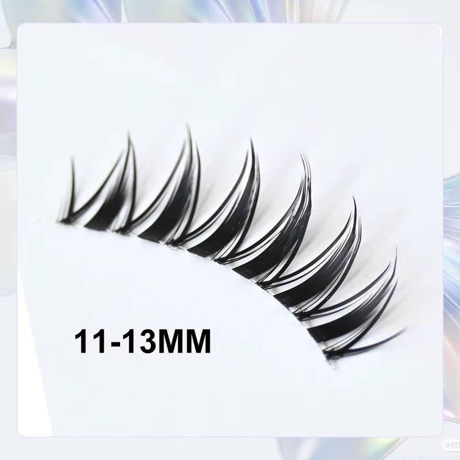 BLINKWAVE Manga Wimpern, 11-13mm, Spiky, transparentes Band, Unisex - Bild 3