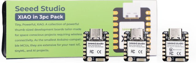 3er-Set Seeed Studio XIAO ESP32-C6 Dev Board mit Wi-Fi 6, BLE 5.0, Zigbee und Thread in Schwarz - Bild 1