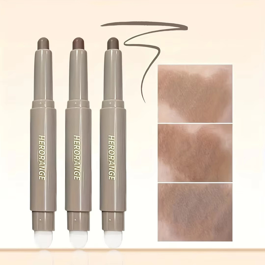 Herorange Konturstift, 2-in-1 Nasen- und Gesichtsformungsstift mit Pinsel, Unisex - Bild 2