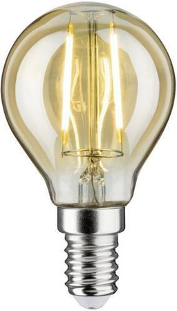 Paulmann LED Leuchtmittel E14 Tropfenform Gold, 2W (entspricht 16,2W), Durchmesser: 45 mm, Höhe: 78 mm
