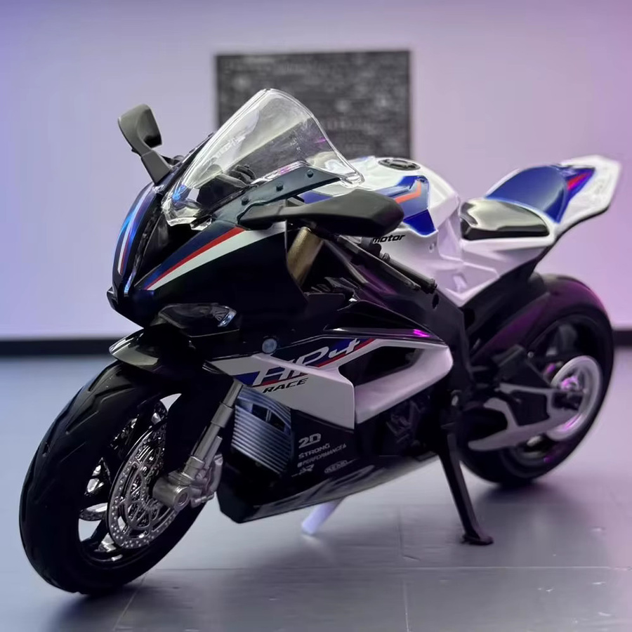 MAKEDA HP4 Modell Spielzeug, Miniatur Motorrad, 1:12, mit Licht und Sound - Bild 5