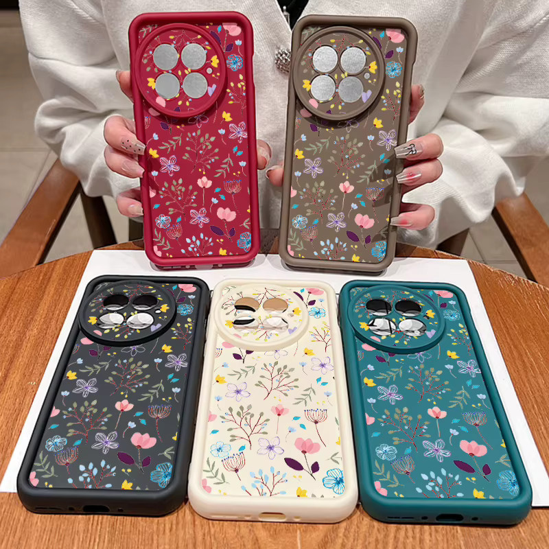 Stoßfeste TPU Handyhülle mit Blumenmuster für OnePlus 15 13 13T 12 13R 12R 11R 5G und OnePlus Nord 5 Ace 5 3 2 in Blau Multicolour - Bild 4