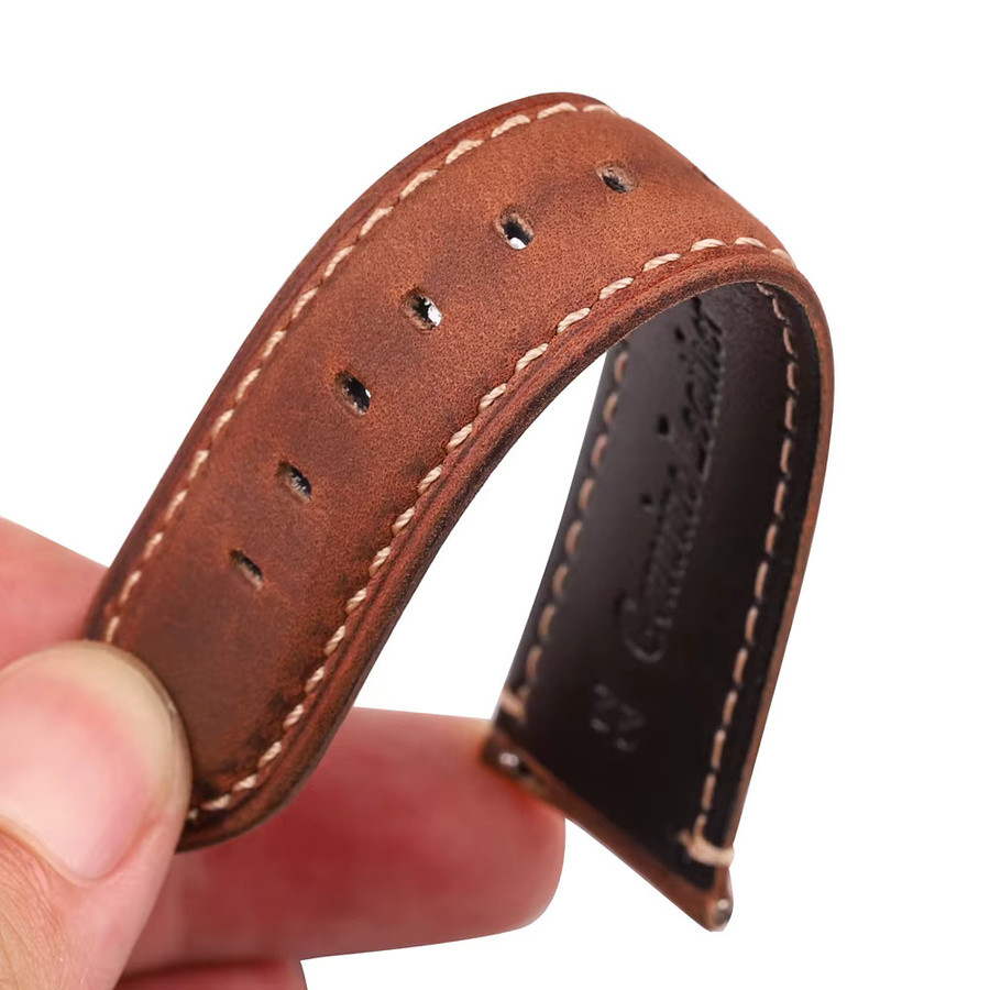 ChronoLink Uhrenarmband Rindsleder, 20 mm, 22 mm, Unisex - Bild 2