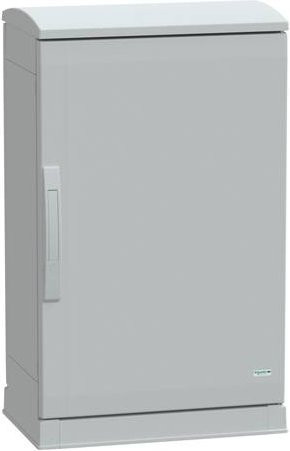 Schneider Electric Polyestergehäuse Bodenstehend in Grau mit offenem Sockel und Abdeckung IP44 B/H/T: 75 x 50 x 32 cm - Bild 1