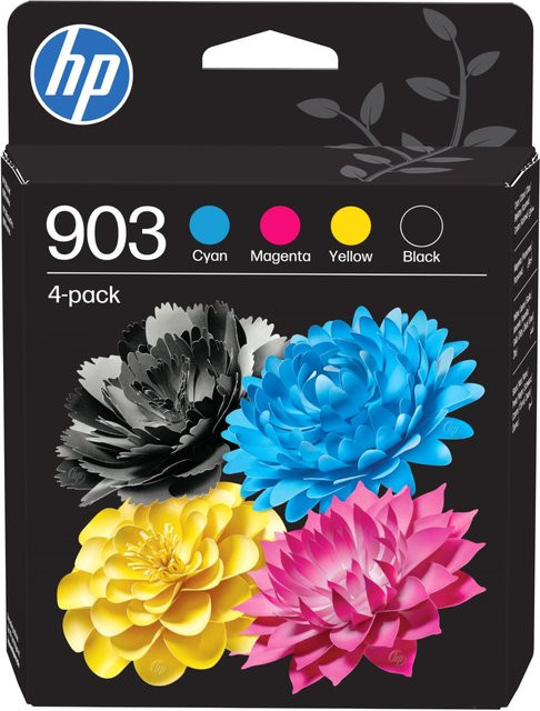 HP Nr. 903 Tintenpatronen 4er-Pack, 4-farbig, für HP OfficeJet Pro 6860 - Bild 1