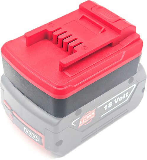 Bosch Batterie-Adapter-Konverter für 18V Lithium-Batterien der BAT-Serie in Rot - Bild 1