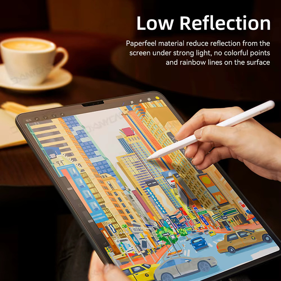 Matte Papiergefühl Displayschutzfolie für Apple iPad Pro 12,9 (2017-2021) Transparent - Bild 4