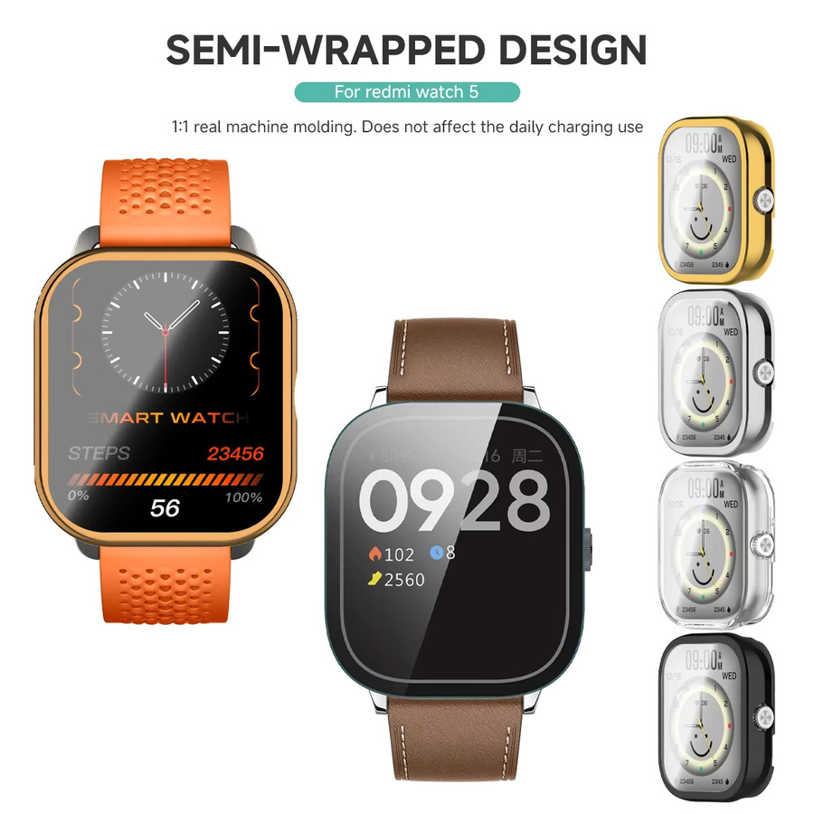 Xiaomi Mi Redmi Watch 5 Displayschutzfolie, Silikon, transparent, Unisex - Bild 2