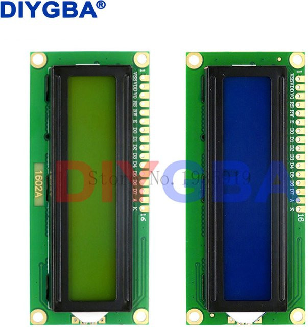 10 Stück DNIGEF LCD1602 Display-Module mit I2C-Adapter, 16x2 Zeichen, Blau/Grüner Bildschirm, 5V für Arduino - Bild 1