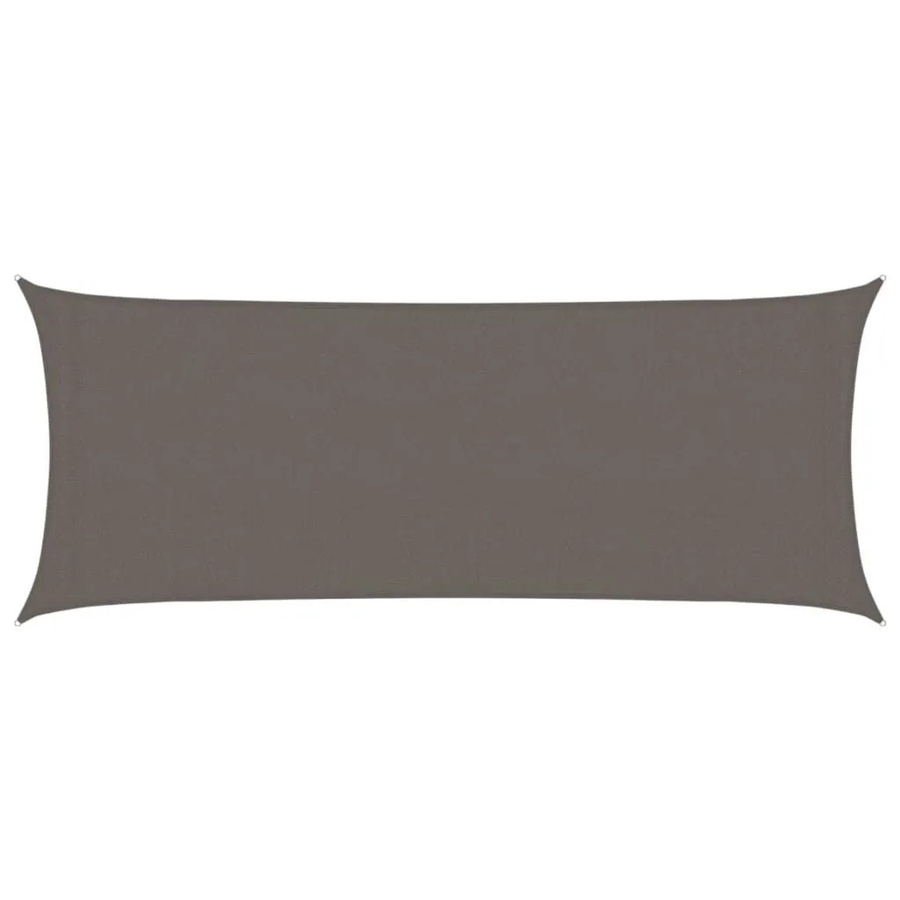vidaXL Sonnensegel aus HDPE in Anthrazit, Rechteckig, B: 5,0 m, T: 2,0 m - Bild 2