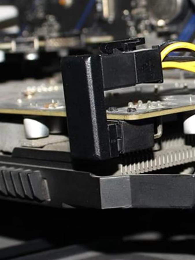 Flying Elephant Grafikkarten-Power-Steering-Adapter 180 Grad VGA PSU Winkelstecker für PCIE 6-Pin und 8-Pin in Schwarz - Bild 5