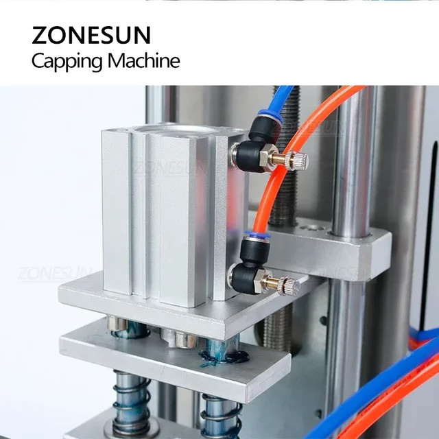 Zonesun ZS-XG450D Semi-automatische Flaschenverschließmaschine für Glasbehälter in Silber - Bild 1