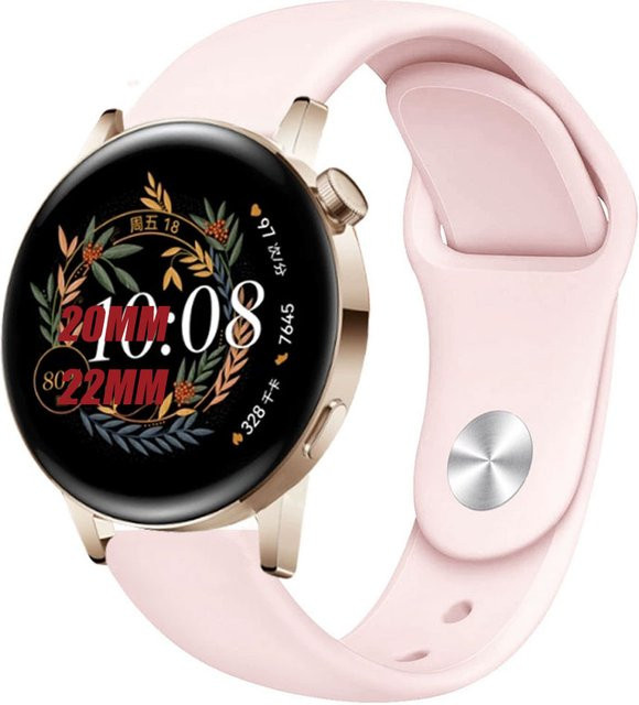 Uhrenarmband Silikon, 22mm 20mm, Unisex - Bild 1
