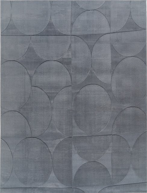 Fellteppich Lelystar in Anthrazit, Beige und Grau, B/T: 160 x 220 cm - Bild 1