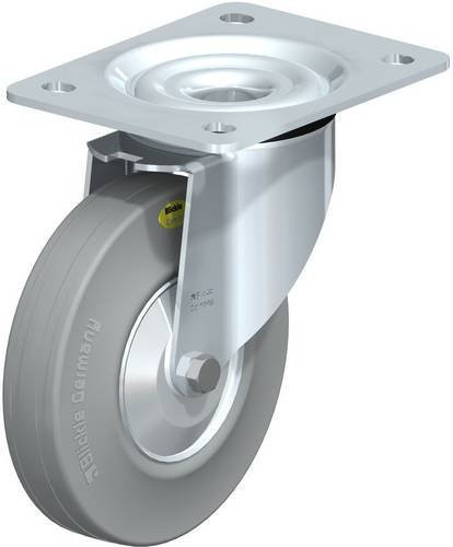 Blickle Lenkrolle L-RD 140R-VLI-FA in Grau mit Stahlgehäuse, Rad-Durchmesser: 140 mm, Tragfähigkeit: 175 kg - Bild 1