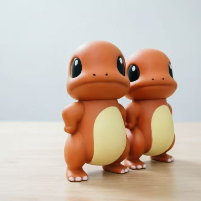 Bandai Pokémon Charmander Actionfigur, Harz-Statue, 9cm - Bild 1