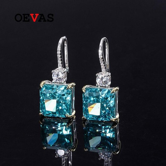 OEVAS Hängeohrringe 925 Silber, Zirkonia, Damen - Bild 1