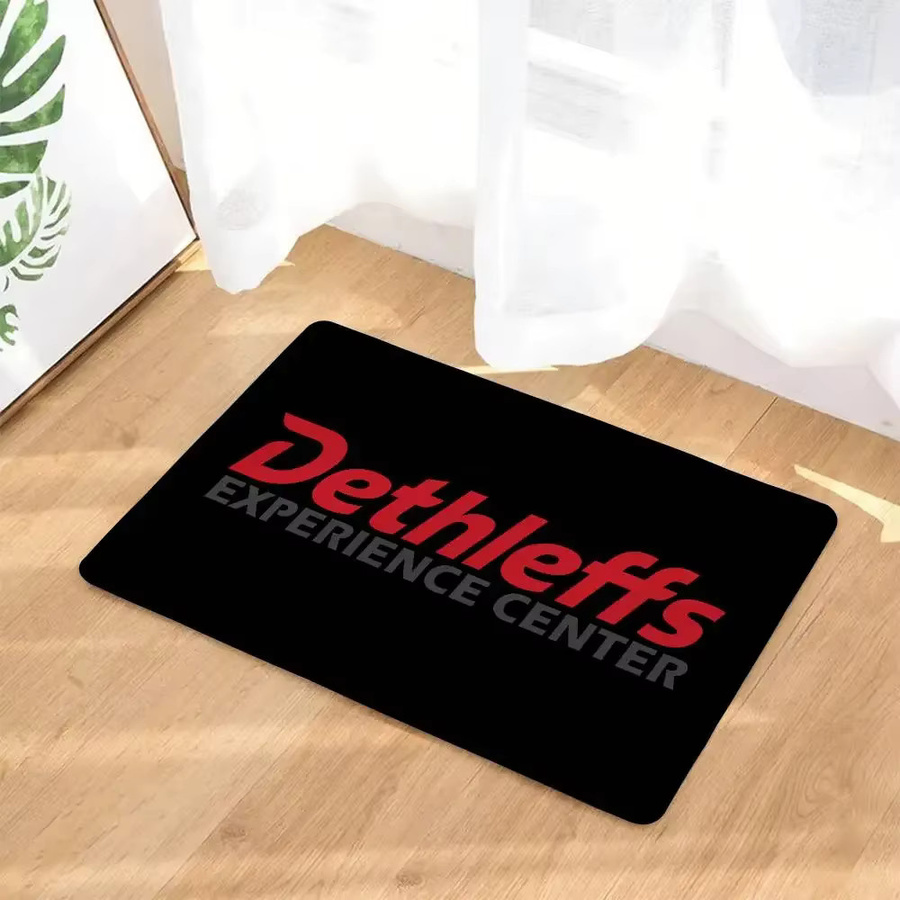 Dethleffs Fußmatte modern in Schwarz, rutschfeste Polyester-Eingangsmatte, B/T: 60 x 40 cm - Bild 6
