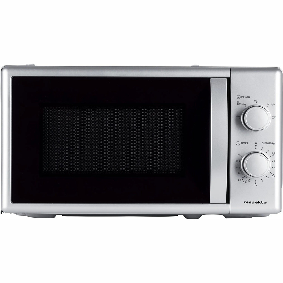 Respekta Unterbau- und Stand-Mikrowelle MW 700 in Silber, B: 45,2 cm, H: 30,6 cm - Bild 2