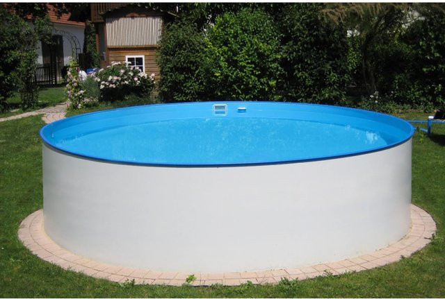 Summer Fun ALMERIA Stahlwand Pool-Set Aufstellbecken in Weiß, Durchmesser: 350 cm, Höhe: 120 cm - Bild 1