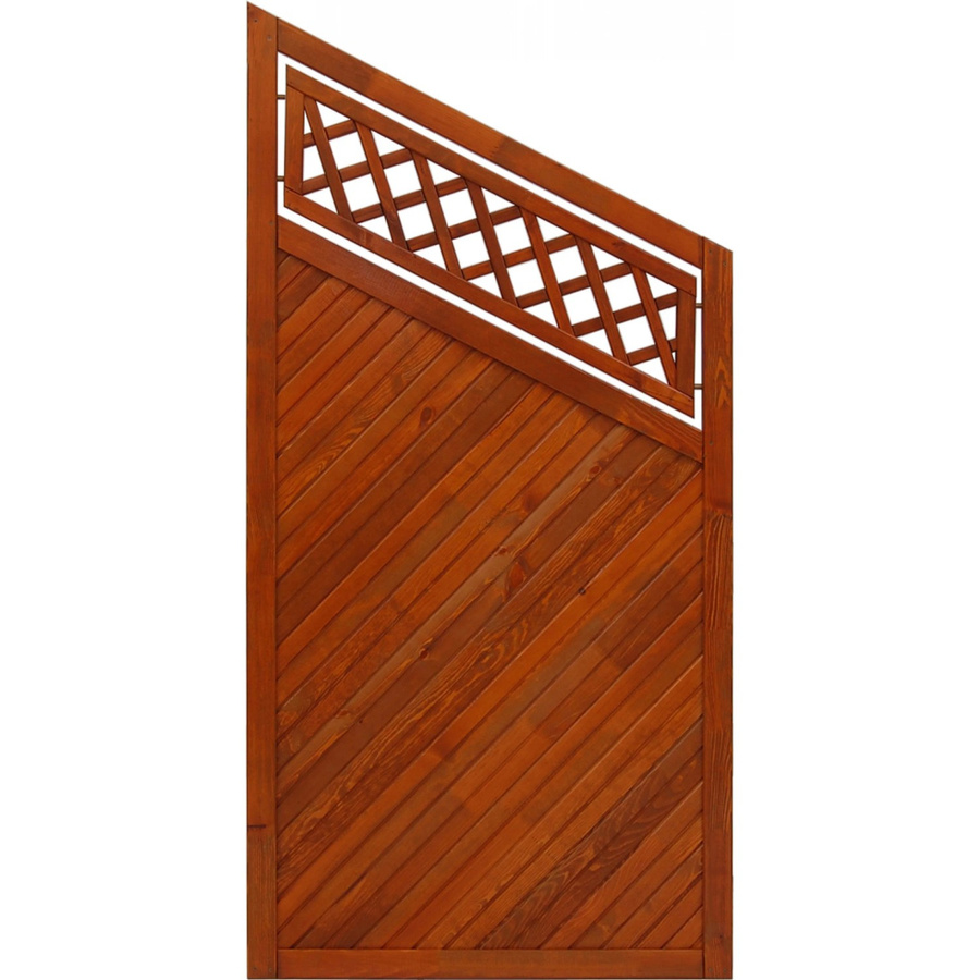 Sichtschutzzaun Toulon von Andrewex in Teak Braun, Höhe: 180 cm, Breite: 135 cm, Tiefe: 90 cm - Bild 2