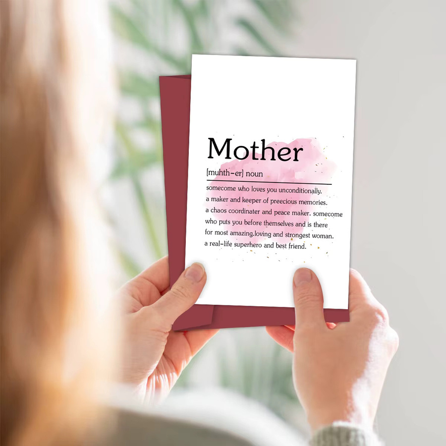 Kreative Muttertags- und Geburtstagskarte mit Umschlag in Weiß aus Papier - Bild 4