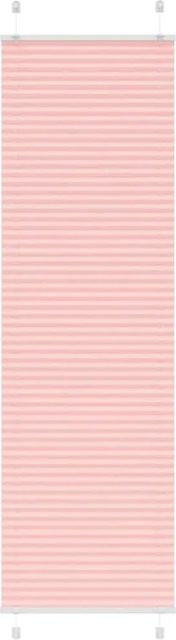 vidaXL Plissee Rosa semi-transparent aus Polyester, Breite: 55 cm, Höhe: 200 cm - Bild 1