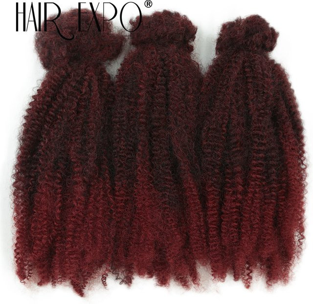 Afro Twist Häkeln Haar Extensions, 12 Zoll, Ombre, Protein Faser, Unisex - Bild 1