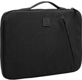 Exacompta Business Laptophülle für Laptops 15-16 Zoll, gepolstert mit Griff und Reißverschlussfach, Schwarz, B: 41 cm, T: 2,5 cm, H: 31 cm - Bild 1