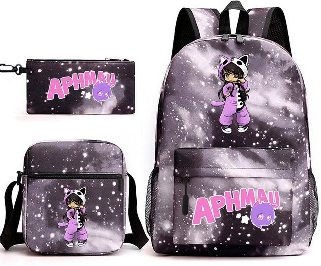 Aphmau Schultaschen-Set mit Rucksack, Federmäppchen und Umhängetasche in Multicolour - Bild 1