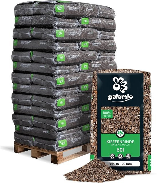 Galamio Rindenmulch Kiefer Fein, Braun, 39 x 60 l - Bild 1