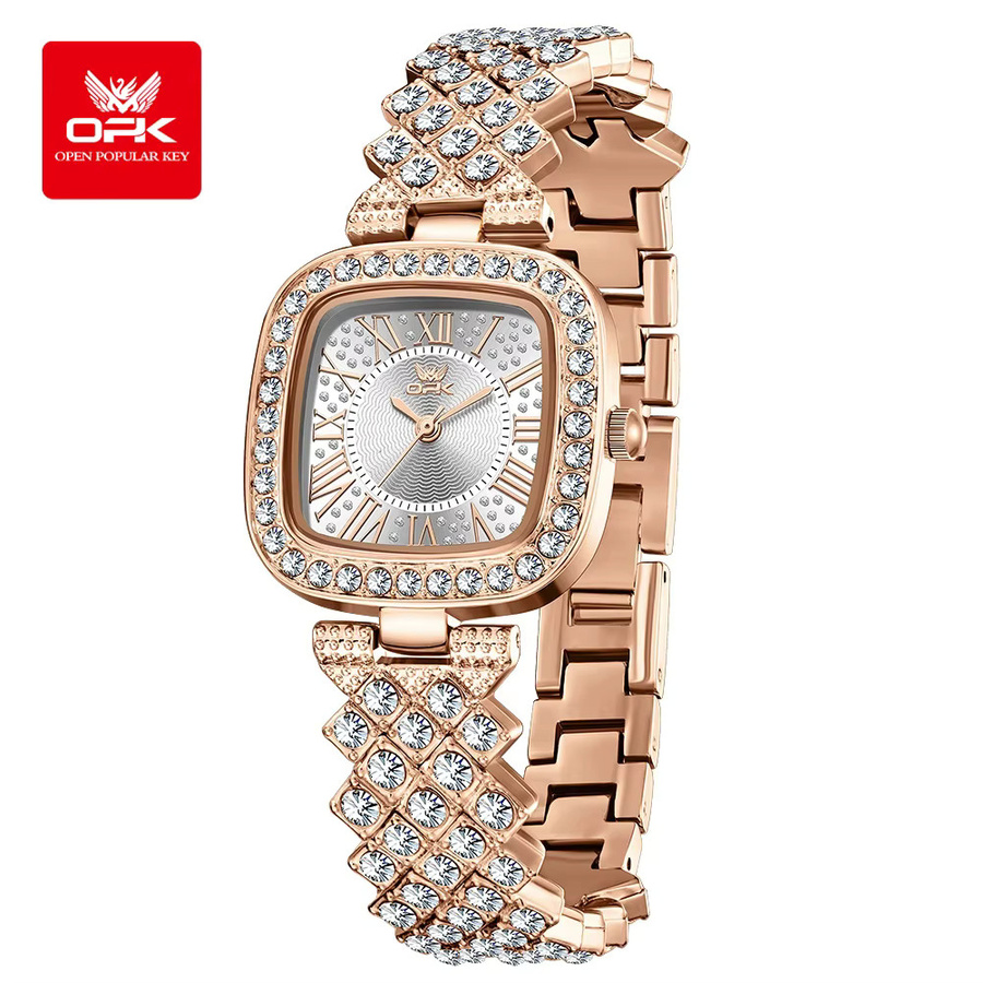 OPK Armbanduhr, Diamant, Quarz, Edelstahl, Roségold, Damen - Bild 2