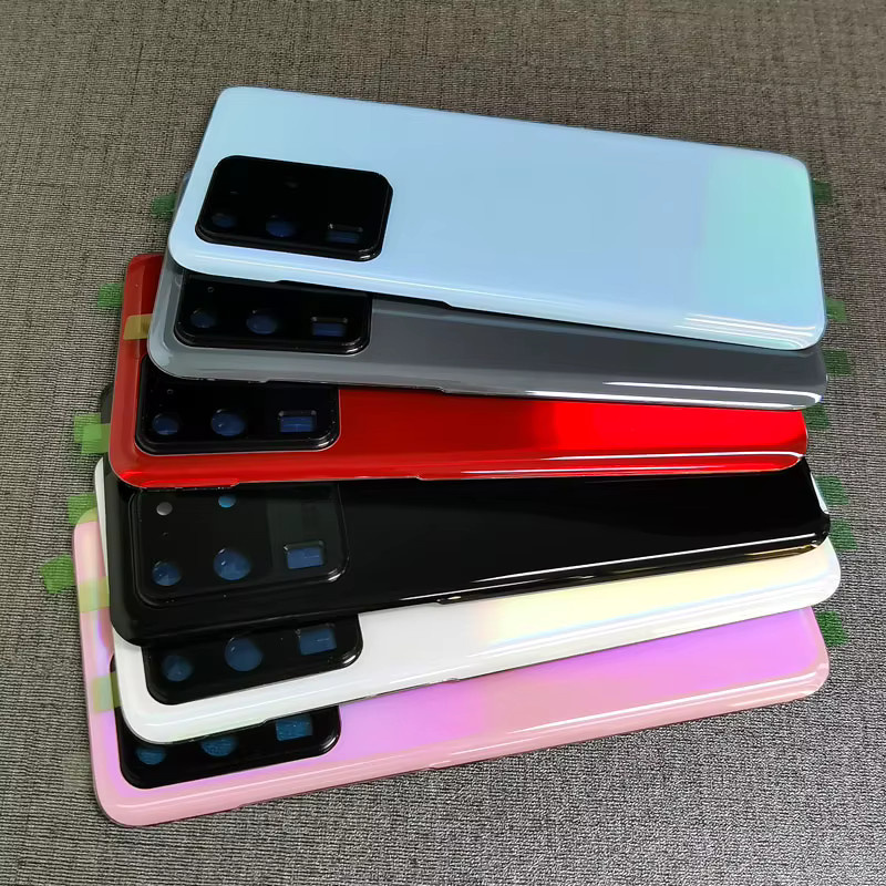 Samsung Galaxy S20 Ultra 5G SM-G988B Ersatzgehäuse mit Glasplatte und Kameralinse in Grau und Multicolour - Bild 2