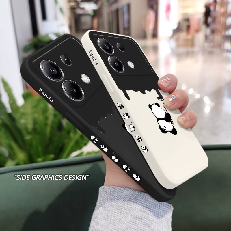 Silikon Handyhülle Panda Design für Xiaomi Poco F8 F7 X7 X6 F6 M6 M5 M5S F5 X5 F4 X4 M4 F3 M3 X3 Pro 4G 5G GT in Grün - Bild 3