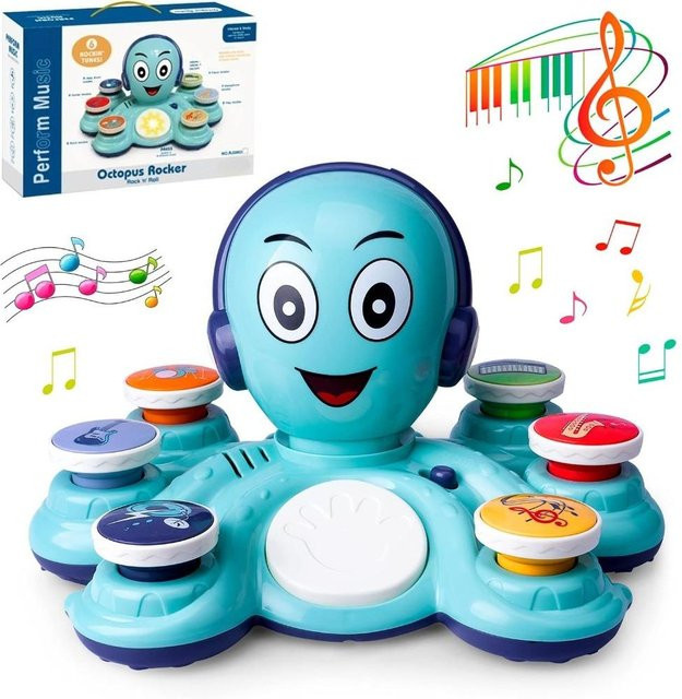 Binchi Outdoor Product Oktopus Musikspielzeug, himmelblau, ab 0 Jahre - Bild 1