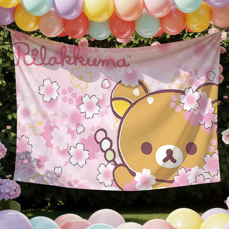 Rilakkuma Wandbanner von Warner Bros. in Multicolor als dekorative Flagge für Innen- und Außenbereiche - Bild 2