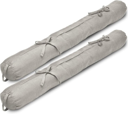 Beautissu Viento Zugluftstopper 2tlg Hellgrau B/H: 90 x 10 cm