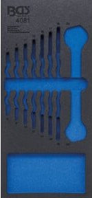 BGS Werkstattwageneinlage 1/3 blau für Art. 4081-1 - Bild 1