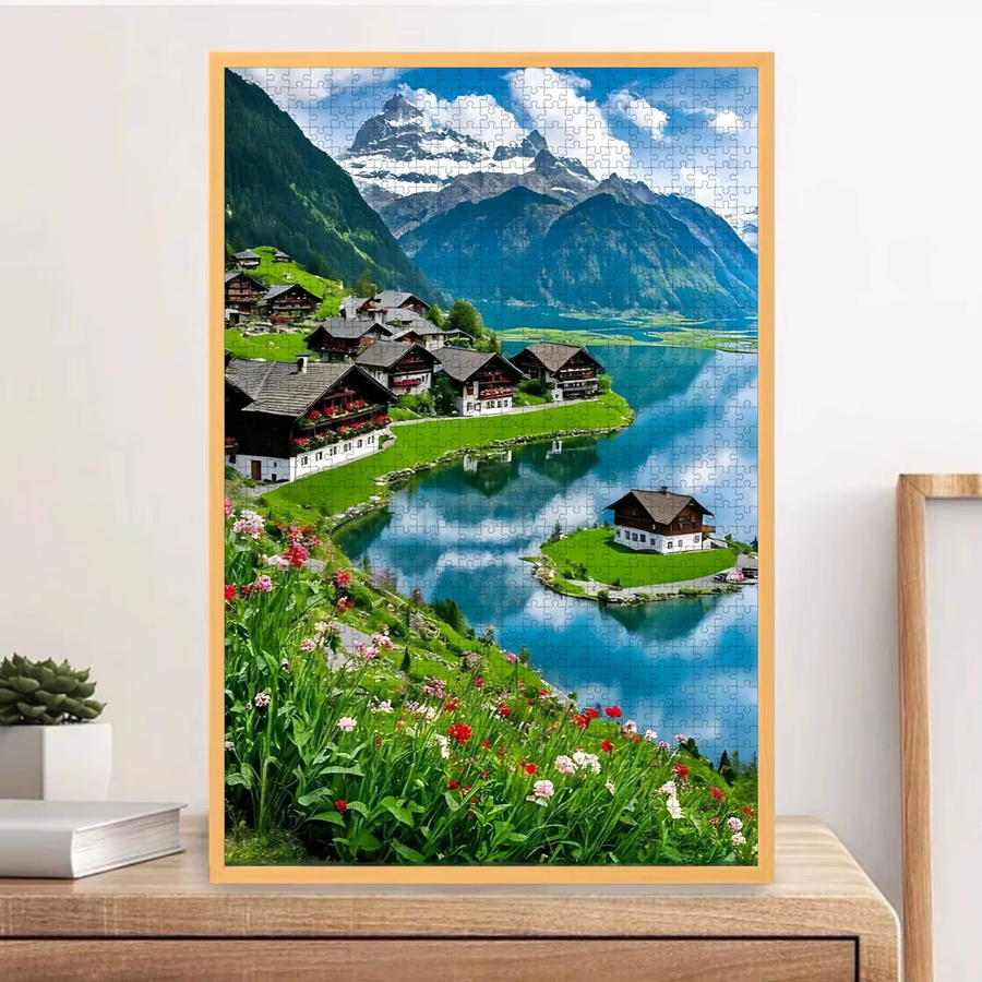 KAYOU Stadt in den Schweizer Alpen, Puzzle, 500 Teile - Bild 2