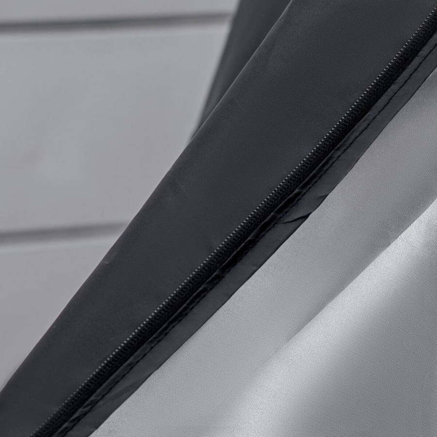 Outsunny Möbelabdeckung für Sessel aus wasserabweisendem Oxford-Gewebe, Schwarz, B: 115 cm, T: 115 cm, H: 190 cm - Bild 4