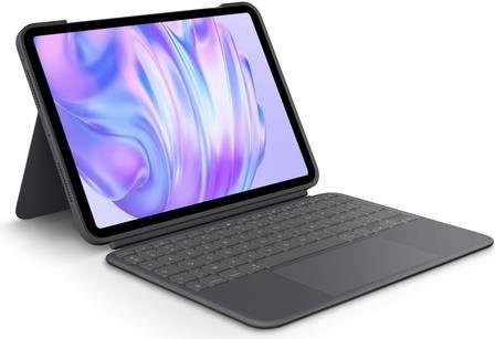 Logitech Combo Touch Tastatur und Foliohülle mit Trackpad für Apple iPad Pro 11-inch M4, hinterleuchtet, AZERTY Französisch, Graphite - Bild 1